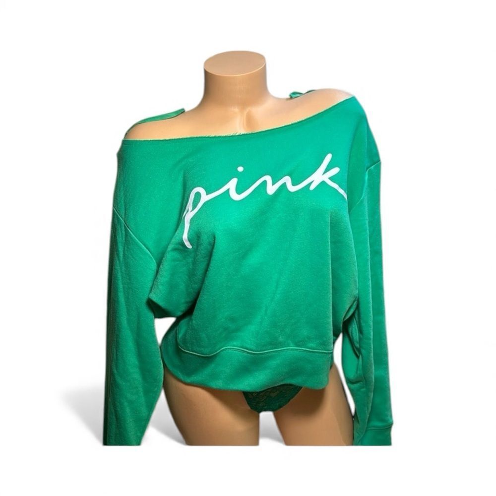 PINK Victoria's Secret Green Top